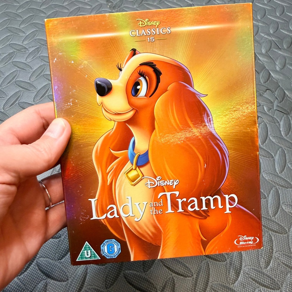 Disney Lady and the Tramp Blu-ray Classics 15 Holographic Movie Disney Rare